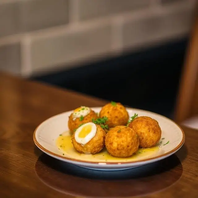Small plate of arancini