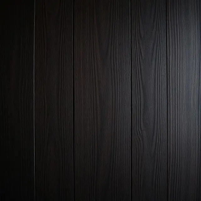Dark wood grain of the bar
