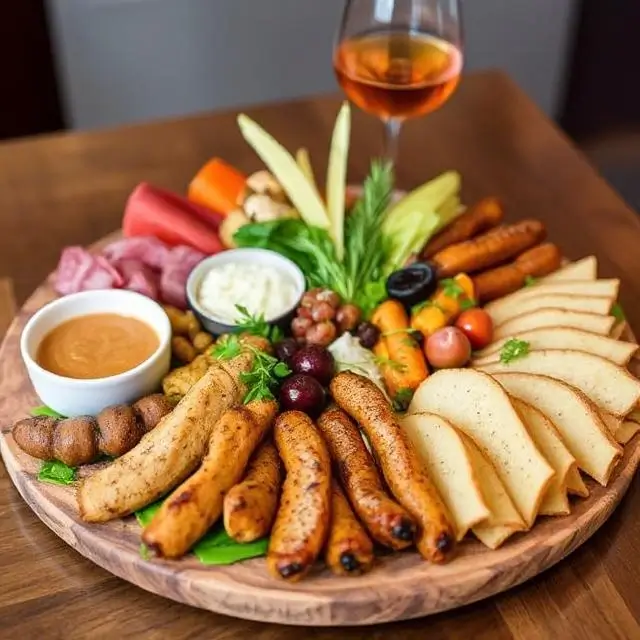 Gourmet food platter