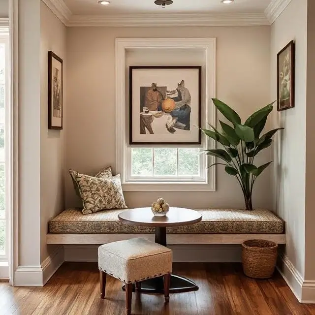 Detail of a comfortable seating nook