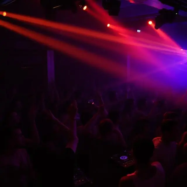 Crowd enjoying a DJ night