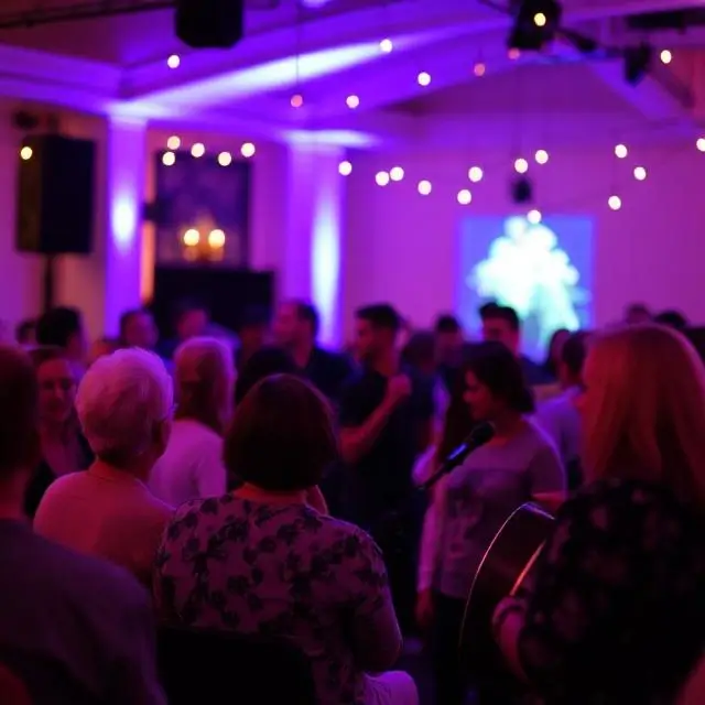 Guests enjoying the music