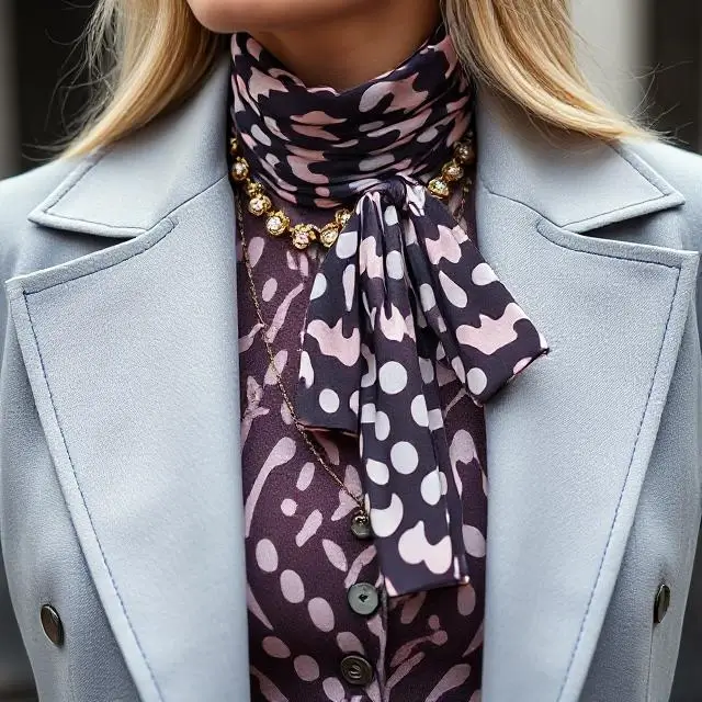 Detail of a stylish woman's attire